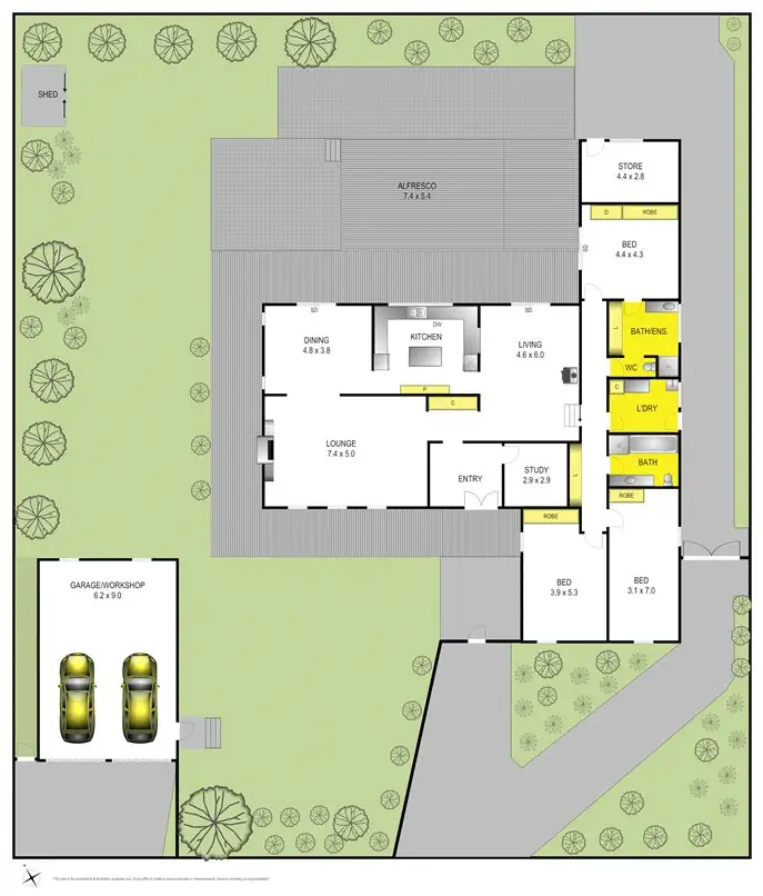 Floorplan of Homely house listing, 69-71 Dandarriga Drive, Clifton Springs VIC 3222