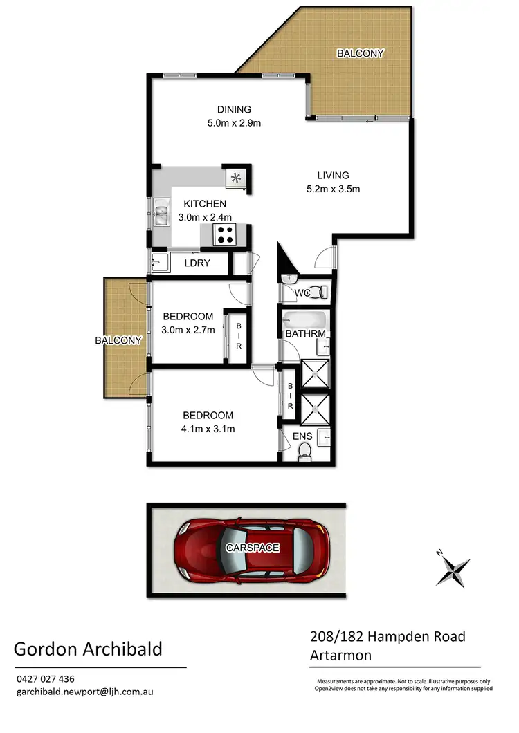 Floorplan of Homely unit listing, 208/182 Hampden Road, Artarmon NSW 2064