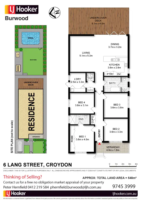 Floorplan of Homely house listing, 6 Lang Street, Croydon NSW 2132