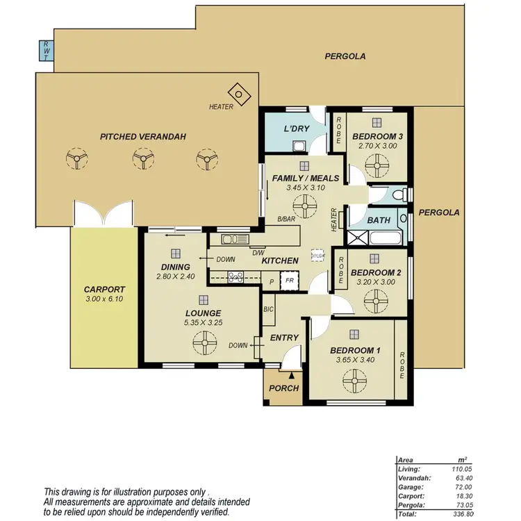 Floorplan of Homely house listing, 14 Creek View Drive, Redwood Park SA 5097