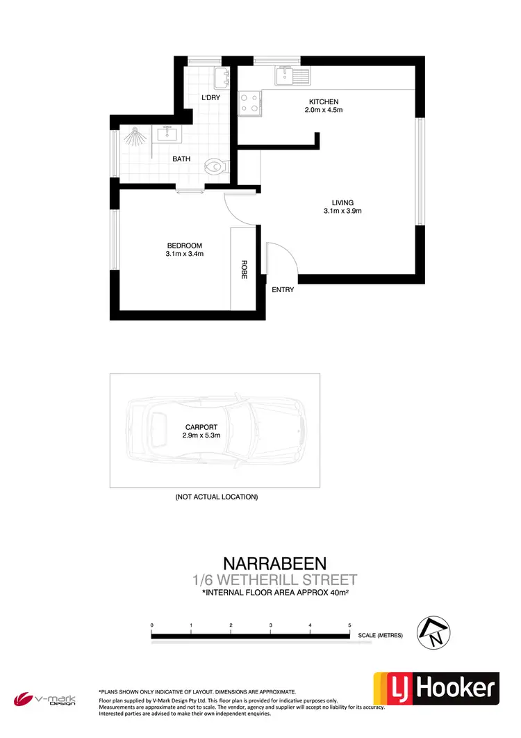 Floorplan of Homely unit listing, 1/6 Wetherill Street, Narrabeen NSW 2101