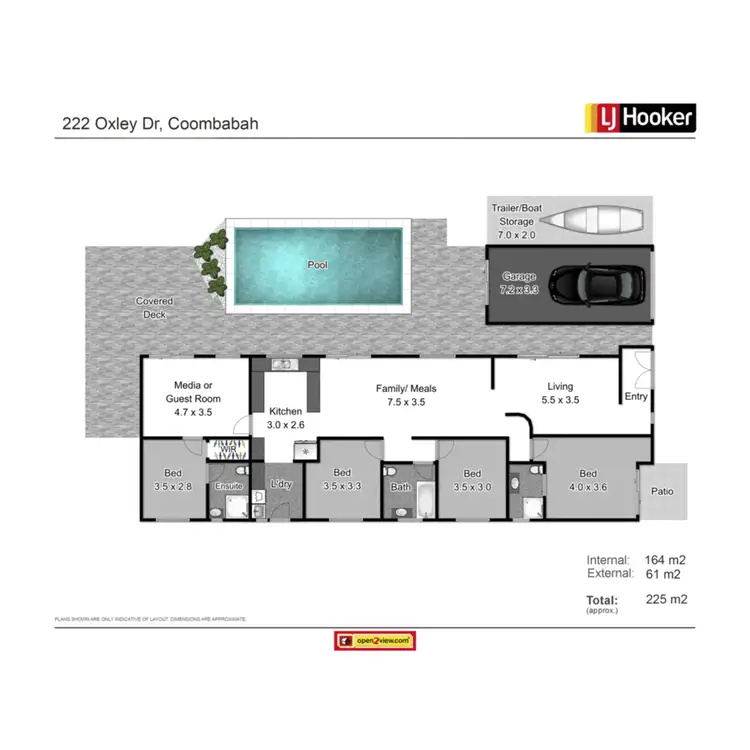 Floorplan of Homely house listing, 222 Oxley Drive, Coombabah QLD 4216