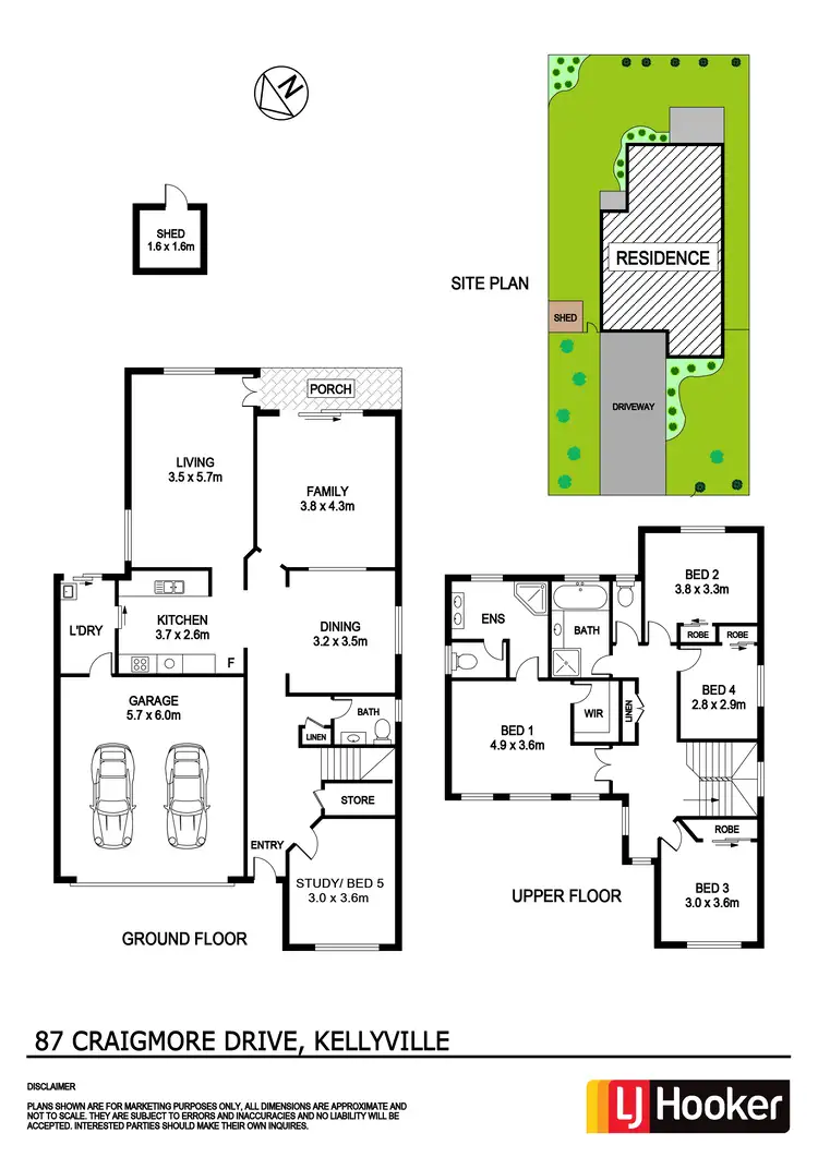 Floorplan of Homely house listing, 87 Craigmore Drive, Kellyville NSW 2155