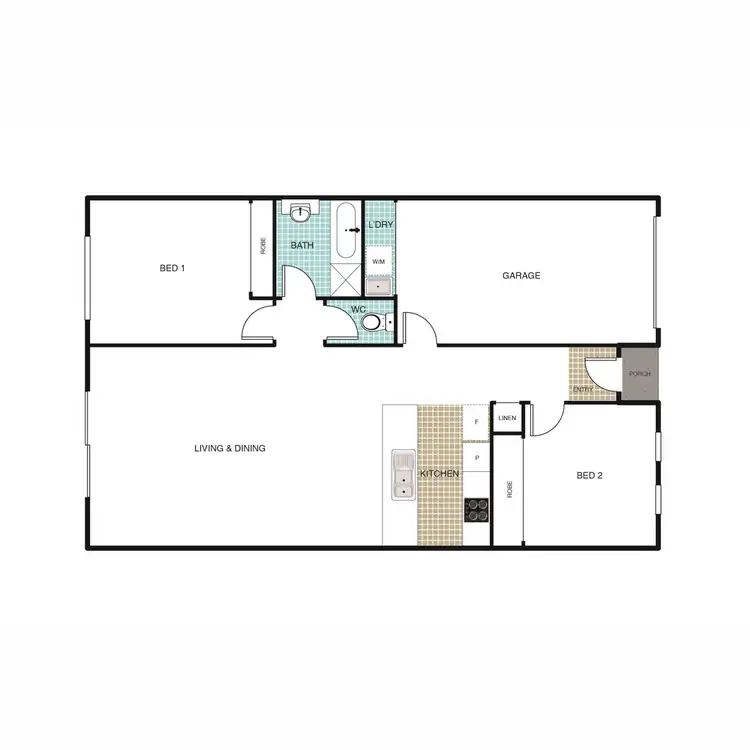 Floorplan of Homely unit listing, 18/141 Macfarlane Burnett Avenue, Macgregor ACT 2615