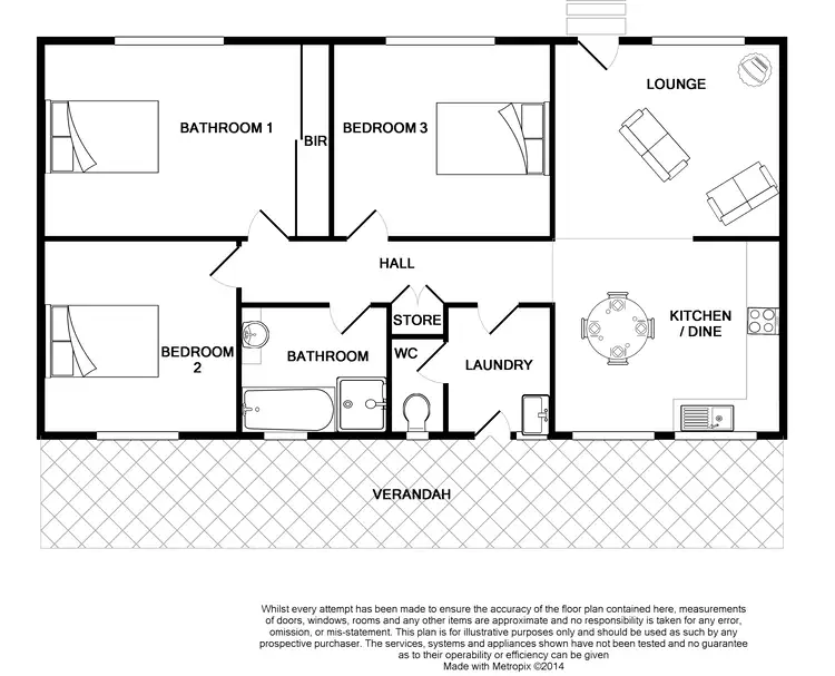 Floorplan of Homely house listing, 7 Gloria Street, Ardrossan SA 5571