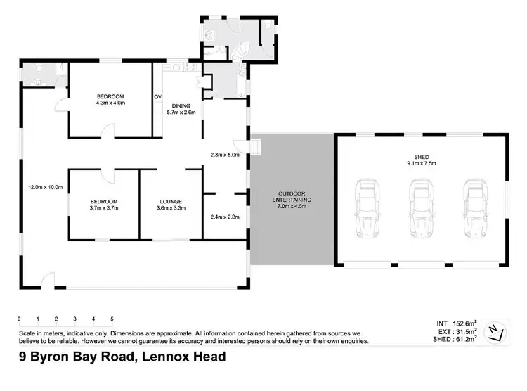 Floorplan of Homely house listing, 9 Byron Bay Road, Lennox Head NSW 2478