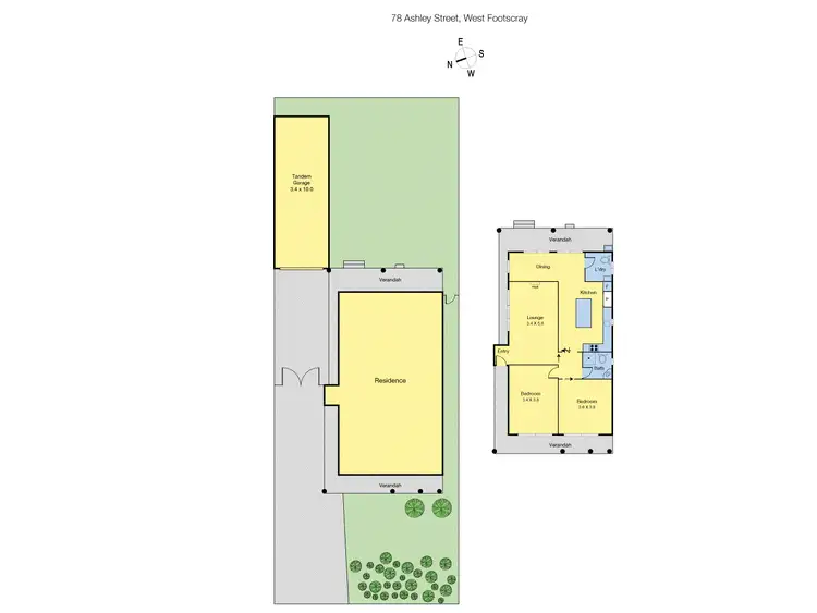 Floorplan of Homely house listing, 78 Ashley Street, West Footscray VIC 3012