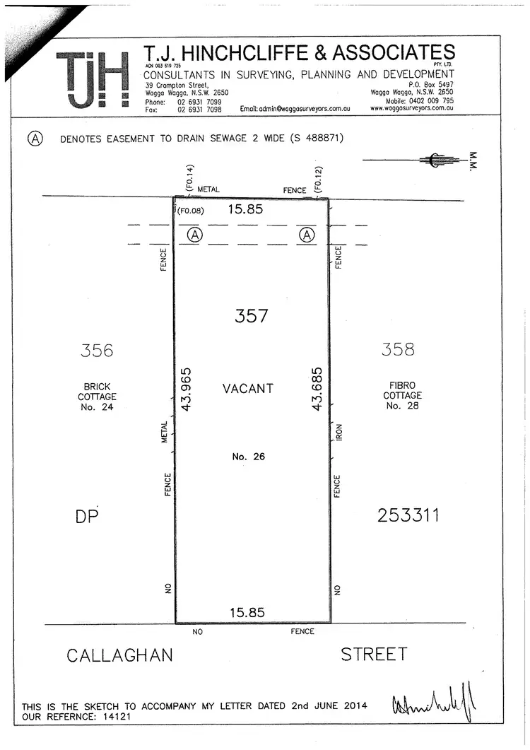 Floorplan of Homely land listing, 26 Callaghan Street, Ashmont NSW 2650