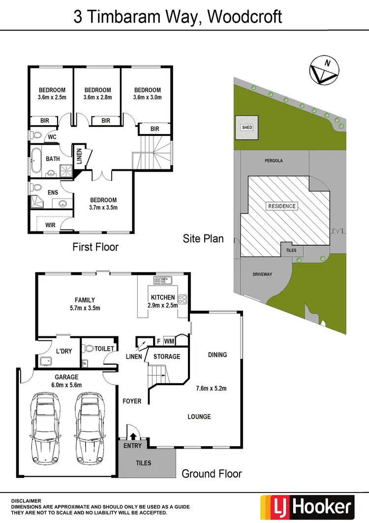 Floorplan of Homely house listing, 3 Timbaram Way, Woodcroft NSW 2767