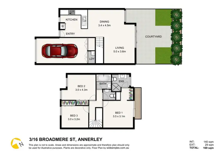 Floorplan of Homely townhouse listing, 3/16 Broadmere Street, Annerley QLD 4103