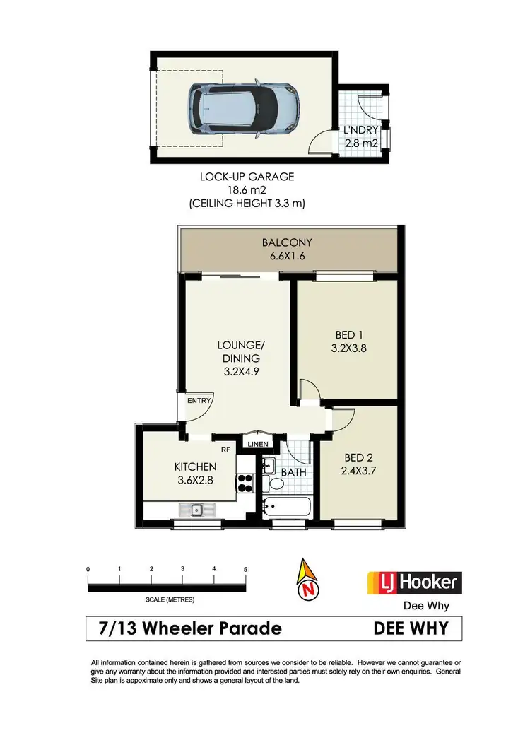 Floorplan of Homely apartment listing, 7/13 Wheeler Parade, Dee Why NSW 2099