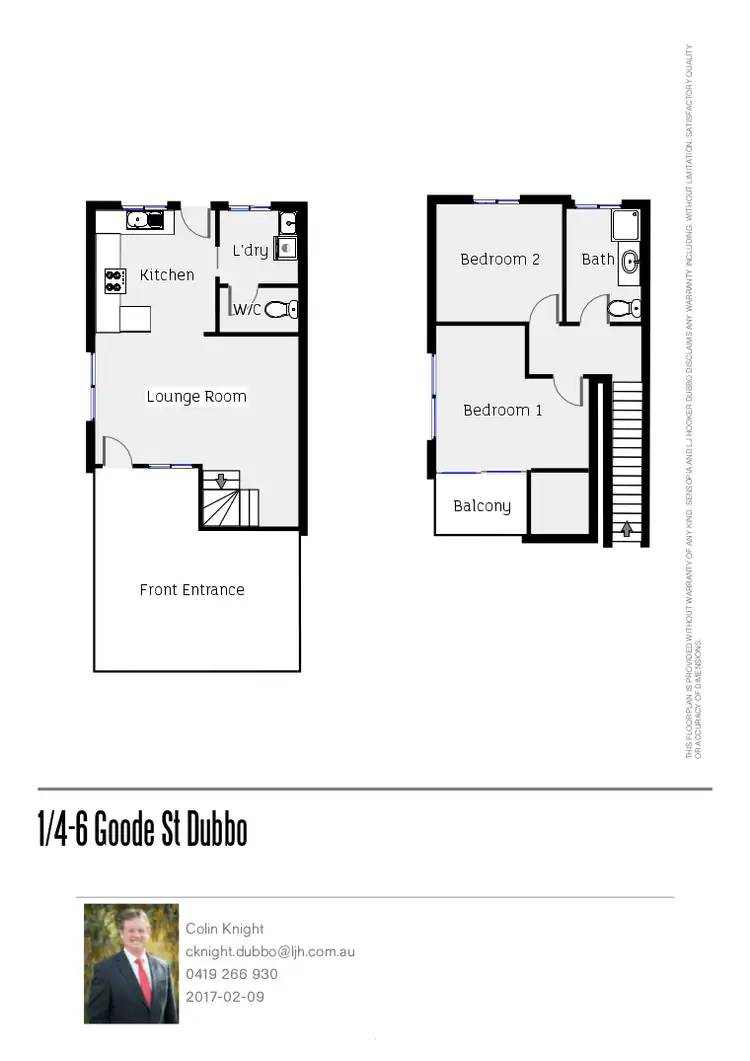 Floorplan of Homely unit listing, 1/4-6 Goode Street, Dubbo NSW 2830