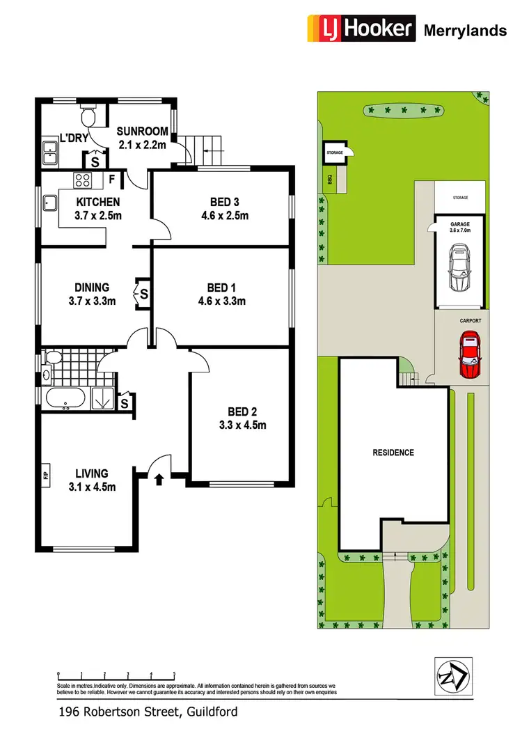 Floorplan of Homely house listing, 196 Robertson St, Guildford NSW 2161