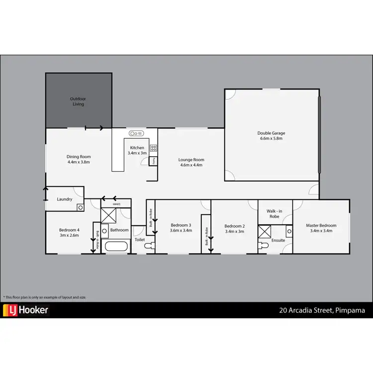 Floorplan of Homely house listing, 20 Arcadia Boulevard, Pimpama QLD 4209