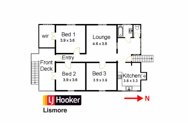 Floorplan of Homely house listing, 50 Ewing Street, Lismore NSW 2480