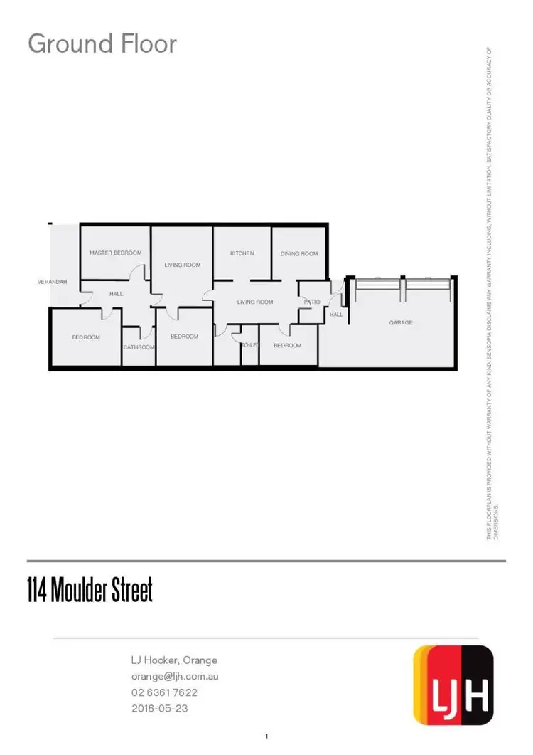 Floorplan of Homely house listing, 114 Moulder Street, Orange NSW 2800