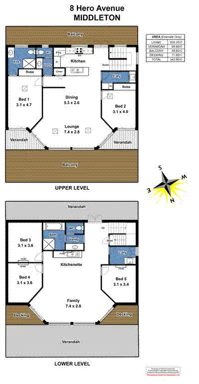 Floorplan of Homely house listing, 8 Hero Avenue, Middleton SA 5213