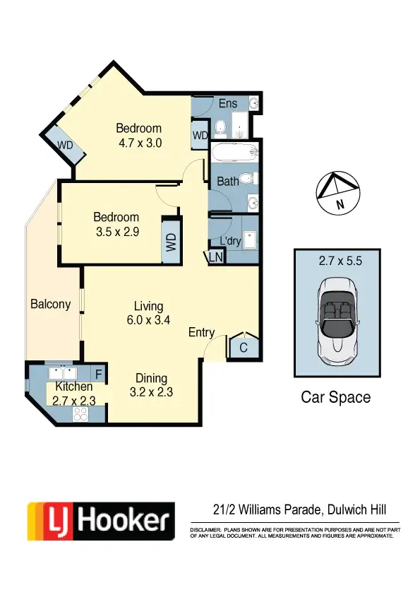 Floorplan of Homely apartment listing, 21/2 Williams Parade, Dulwich Hill NSW 2203
