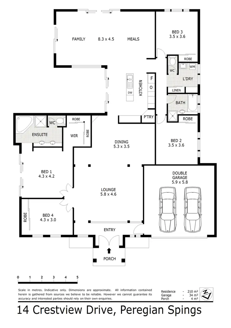 Floorplan of Homely house listing, 14 Crestview Drive, Peregian Springs QLD 4573