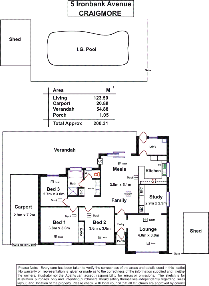 Floorplan of Homely house listing, 5 Ironbark Avenue, Craigmore SA 5114