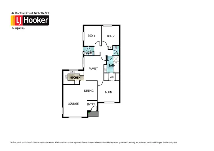 Floorplan of Homely house listing, 47 Dooland Court, Nicholls ACT 2913