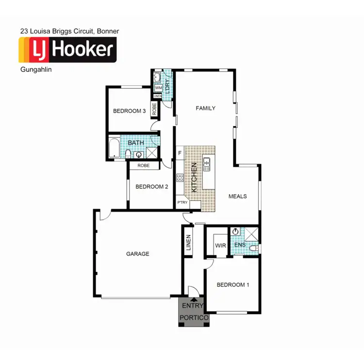 Floorplan of Homely house listing, 23 Louisa Briggs Circuit, Bonner ACT 2914