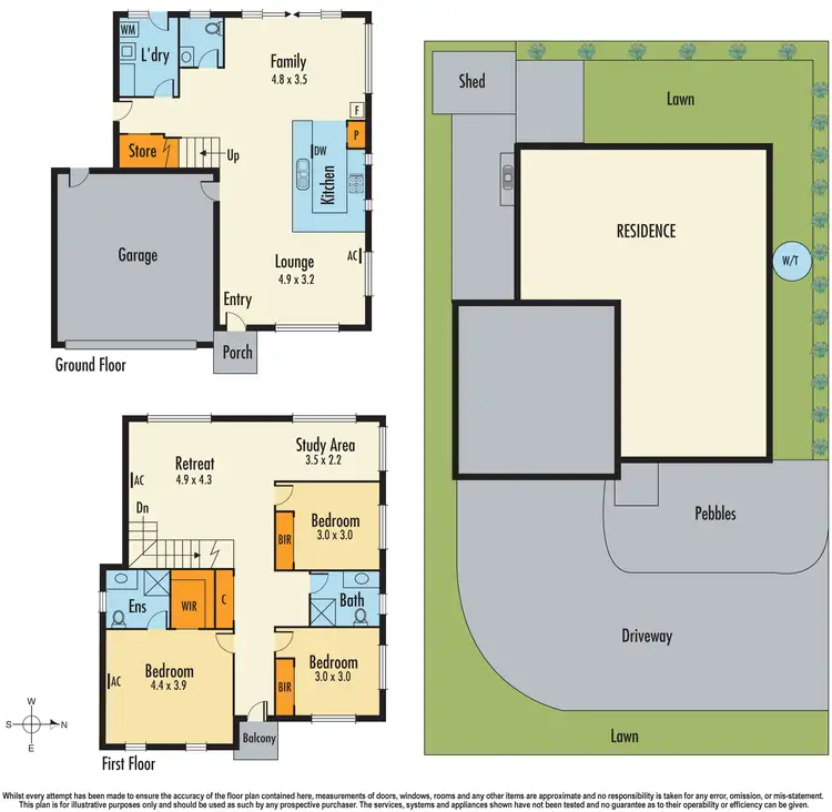 Floorplan of Homely townhouse listing, 1/19 Keller Court, Hampton Park VIC 3976