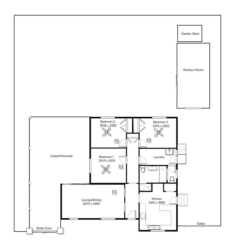 Floorplan of Homely house listing, 14 Cardnell Crescent, Elizabeth East SA 5112