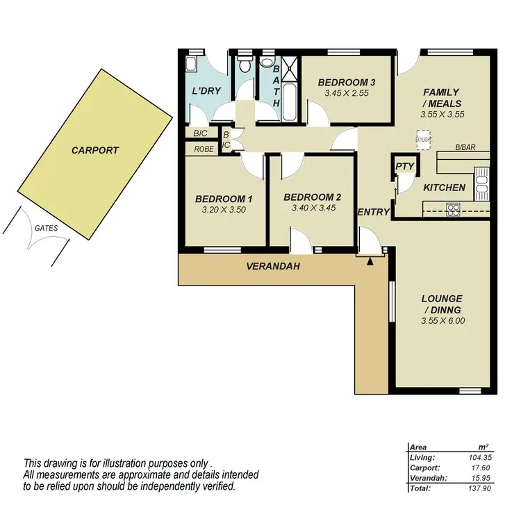 Floorplan of Homely house listing, 5 Pando Avenue, Ingle Farm SA 5098