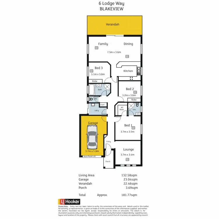 Floorplan of Homely house listing, 6 Lodge Way, Blakeview SA 5114