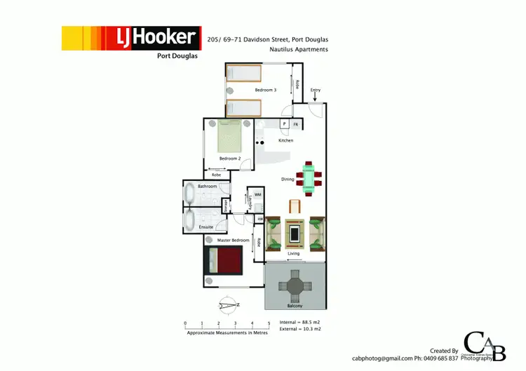 Floorplan of Homely apartment listing, 5/69 Nautilus Apartments Davidson Street, Port Douglas QLD 4877
