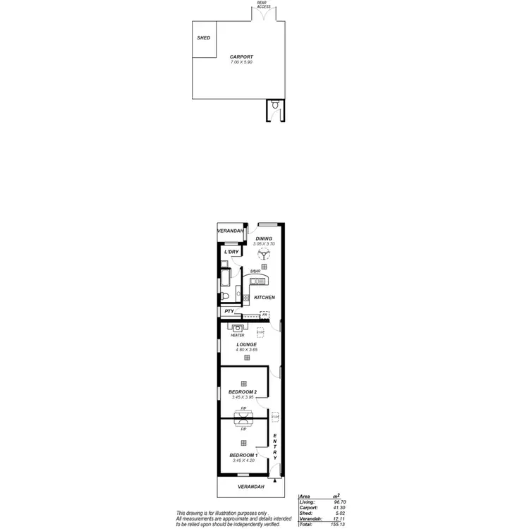 Floorplan of Homely house listing, 34 Rose Street, Prospect SA 5082