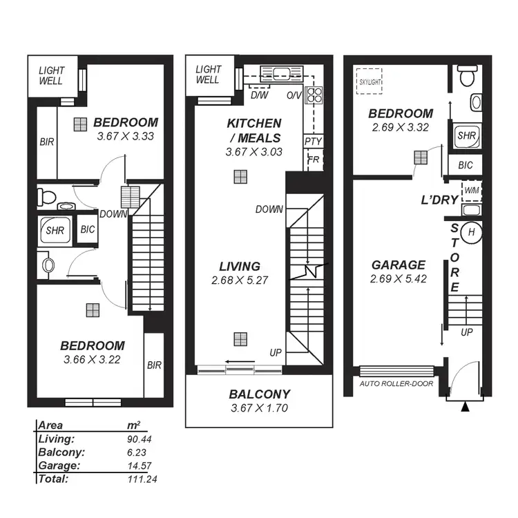 Floorplan of Homely townhouse listing, 7/27 Cypress Street, Adelaide SA 5000