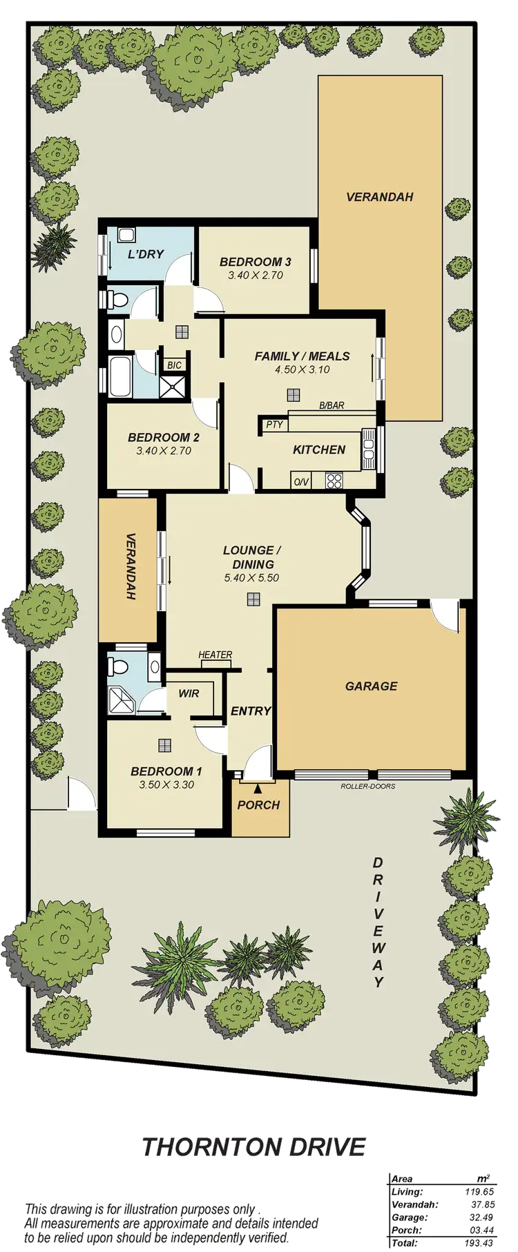 Floorplan of Homely house listing, 4 Thornton Drive, Greenwith SA 5125