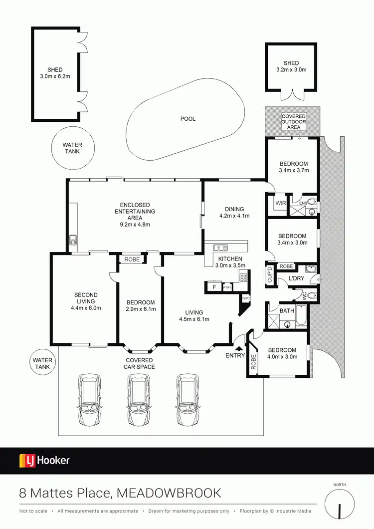 Floorplan of Homely house listing, 8 Mattes Place, Meadowbrook QLD 4131