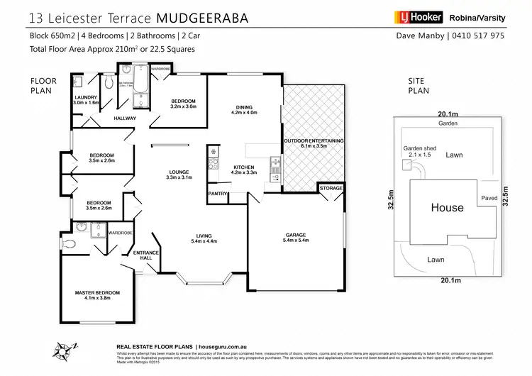 Floorplan of Homely house listing, 13 Leicester Terrace, Mudgeeraba QLD 4213