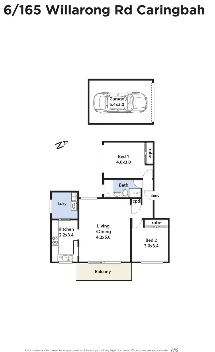 Floorplan of Homely unit listing, 6/165 Willarong Road, Caringbah NSW 2229