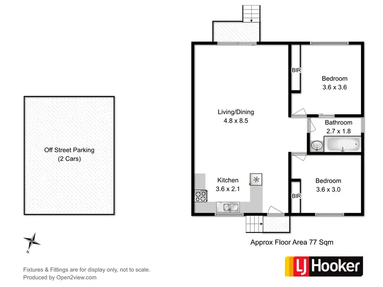 Floorplan of Homely unit listing, 2/6 Birubi Place, Gagebrook TAS 7030