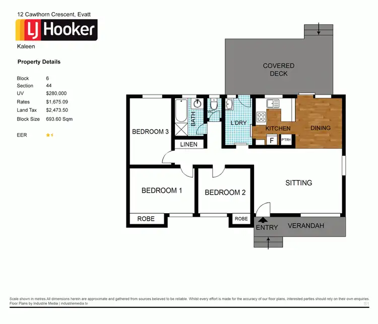 Floorplan of Homely house listing, 12 Cawthorn Crescent, Evatt ACT 2617