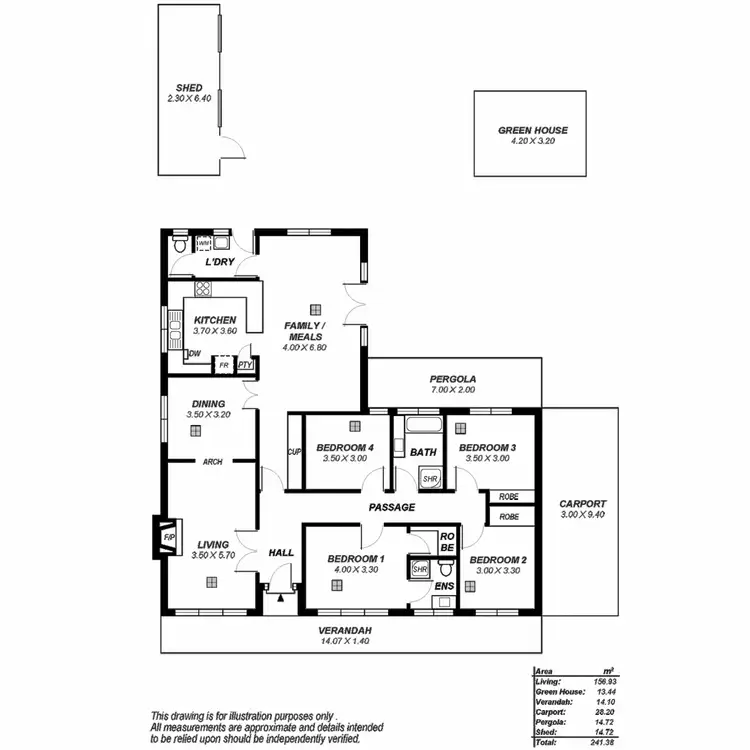 Floorplan of Homely house listing, 10 Menura Avenue, Glenalta SA 5052