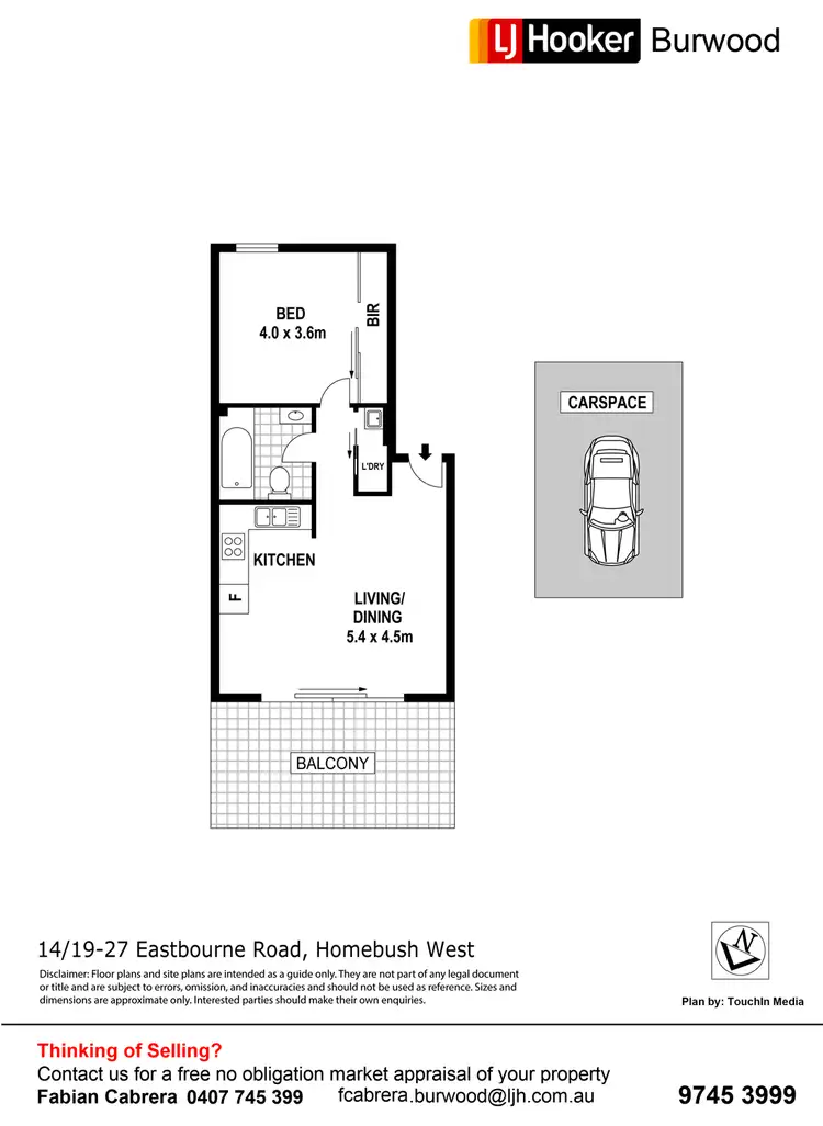 Floorplan of Homely unit listing, 14/19-21 Eastbourne Road, Homebush West NSW 2140