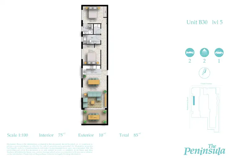 Floorplan of Homely apartment listing, B30/495-50 Bunnerong Road, Matraville NSW 2036