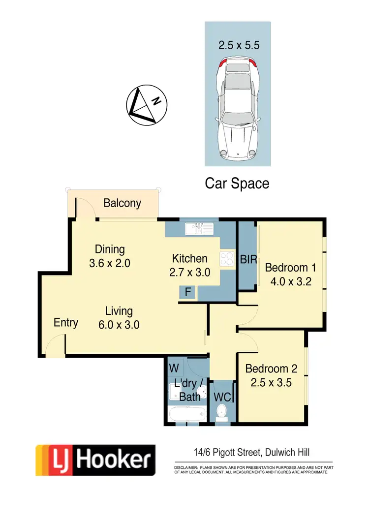 Floorplan of Homely apartment listing, 14/6 Pigott Street, Dulwich Hill NSW 2203