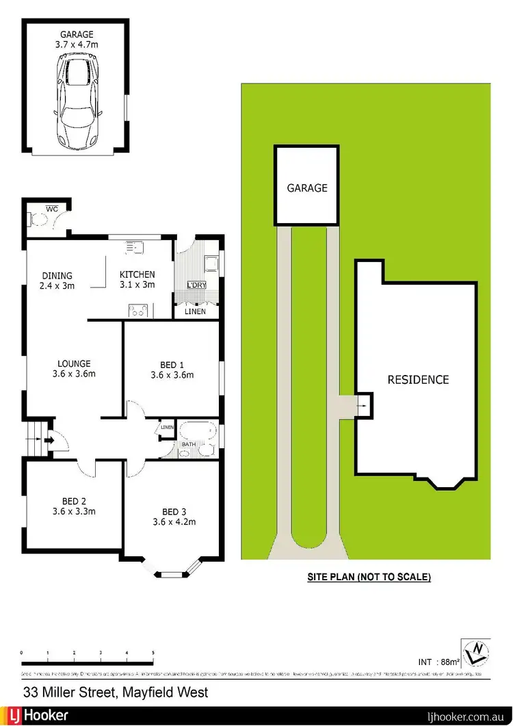 Floorplan of Homely house listing, 33 Miller Street, Mayfield West NSW 2304