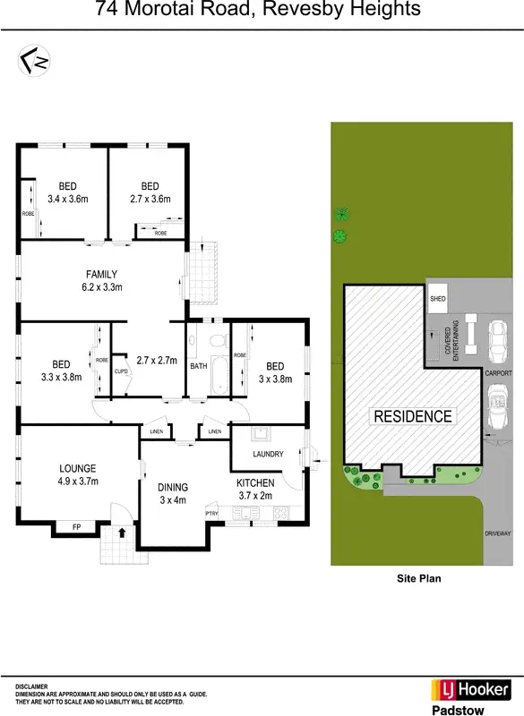 Floorplan of Homely house listing, 74 Morotai Road, Revesby Heights NSW 2212