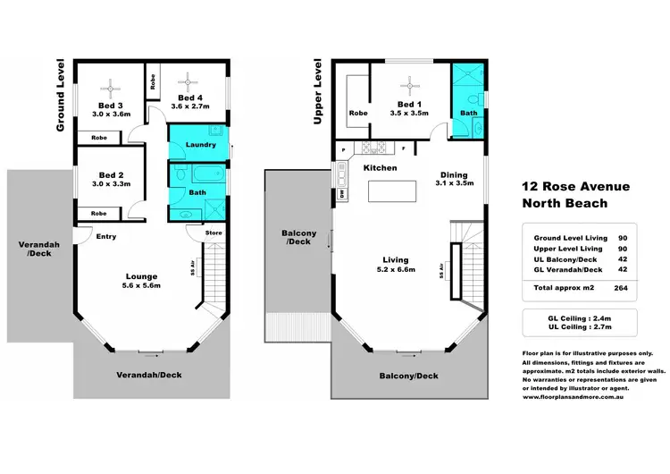 Floorplan of Homely house listing, 12 Rose Avenue, North Beach SA 5556