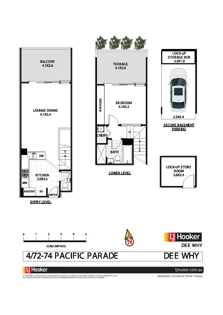 Floorplan of Homely apartment listing, 4/72-74 Pacific Parade, Dee Why NSW 2099