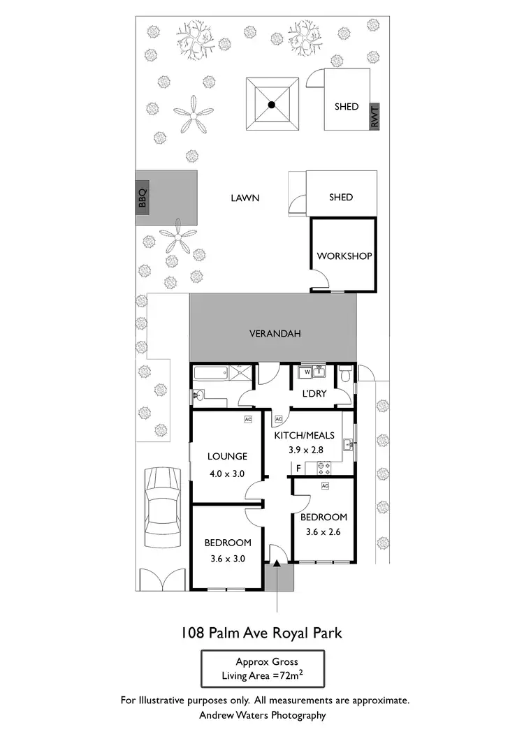 Floorplan of Homely house listing, 108 Palm Avenue, Royal Park SA 5014