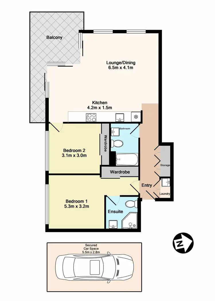 Floorplan of Homely unit listing, 22/4 to 6 Park Ave, Waitara NSW 2077