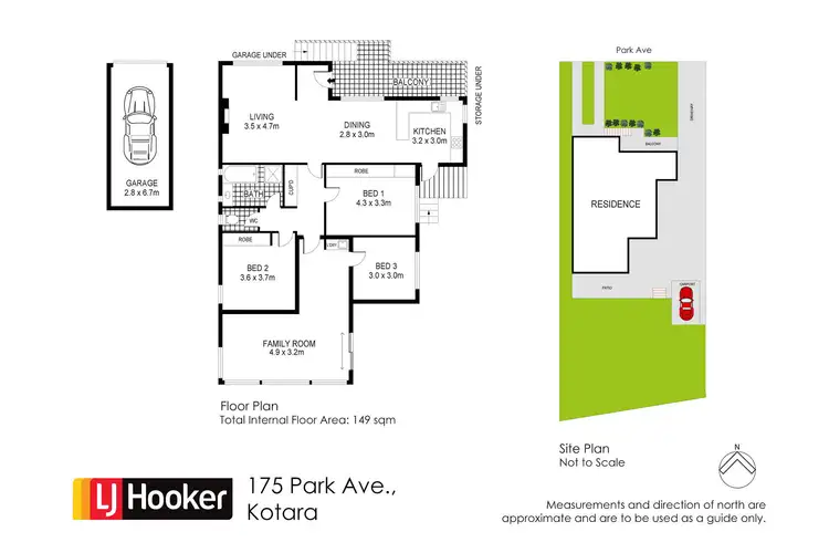 Floorplan of Homely house listing, 175 Park Avenue, Kotara NSW 2289